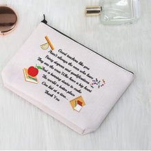 Load image into Gallery viewer, BNQL Teacher Appreciation Gifts Makeup Pouch Thank You Teacher Gifts from Student Teacher Cosmetic Bag Zipper Travel Toiletry Bag (Teacher Bag)