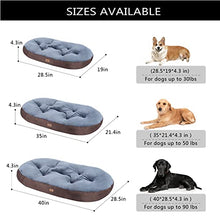 Load image into Gallery viewer, DOGSIR Dog Bed Large Washable Dog Pillow Cat Bed Orthopedic Soft Puppy Kennel Protect The Dog's Spine And Improve Sleep Anti-Slip Waterproof Bottom,XXXL Brown,106*76*11CM