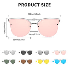 Load image into Gallery viewer, Long Keeper Polarised Clip-on Sunglasses – Trendy Cat Eye Clip on Sunglasses Over Prescription Glasses Anti Glare UV400 for Women Men