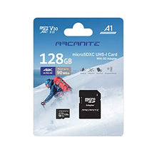 Load image into Gallery viewer, ARCANITE 128GB microSDXC Memory Card with Adapter - A1, UHS-I U3, V30, 4K, C10, Micro SD, Optimal read speeds up to 90 MB/s