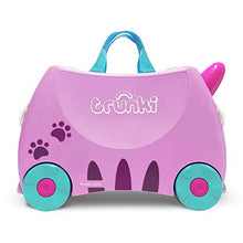 Load image into Gallery viewer, Trunki Children’s Ride-On Suitcase & Kid's Hand Luggage: Cassie Cat (Lilac)