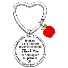 Load image into Gallery viewer, JETTOP Gifts for Teachers Keyring Teacher Gifts for Women Teacher Appreciation Gifts Thank You Gifts for Teachers, Birthday Valentine's Day Christmas (It Takes a Big)