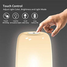 Load image into Gallery viewer, LED Night Light for Baby Nursery, Kids Bedside Touch Control Lamps Warm White Lights Children Color Changing Lighting for Sleeping