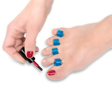 Load image into Gallery viewer, 5 Pieces Kit with Silicone Toe Separators,Gel Spreaders, Big Toe Stretcher and Bonus Storage Bag for Bunion Corrector, Hammer/Claw Toe Straightener, Overlapping Toes, Arthritis Relief