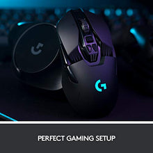 Load image into Gallery viewer, Logitech G903 LIGHTSPEED Wireless Gaming Mouse, HERO 25K Sensor, 25,600 DPI, RGB, Lightweight, Programmable Buttons, 140h Battery Life, POWERPLAY-compatible, Ambidextrous, PC/Mac - Black