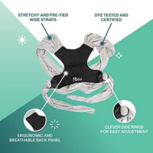 Load image into Gallery viewer, Koala Babycare Baby Sling Easy to Wear - Certified Ergonomic Support - Multi-Purpose Stretchy Baby Carrier Suitable up to 10 kg - Baby Wrap Carrier for Newborn - Light Grey - Registered Design