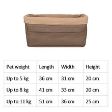 Load image into Gallery viewer, PetSafe Happy Ride Booster Seat - Dog Booster Seat for Cars, Trucks and 4X4s - Easy-to-Adjust Strap - Durable Fleece Liner is Machine-washable and Easy to Clean - Brown - Up To 5.4 kg