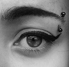 Load image into Gallery viewer, AceFun 16G Curved Barbell Piercing Rook Helix Piercing Augenbrauen Bauchnabel Piercing Ring Lippenpiercing 8 Stück