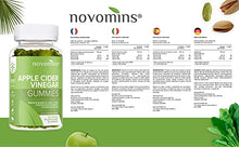 Load image into Gallery viewer, Apple Cider Vinegar Gummies - with The Mother – Vegan - High Strength Apple Cider Vinegar Gummies - ACV Enhanced with Vitamin B12 B6 and D - Made by Novomins