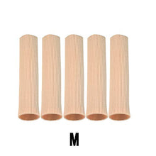 Load image into Gallery viewer, DYKOOK Cuttable Toe Tubes 5 Pcs, Made of Elastic Fabric Lined with Silicone Gel. Toe Sleeve Protectors Relief Toe Pressure Pain,Corn and Calluses Remover (for Middle Toes).