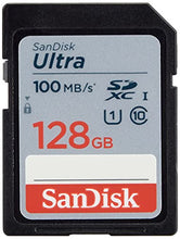 Load image into Gallery viewer, SanDisk Ultra 128 GB SDXC Memory Card up to 100MB/s, Class 10 UHS-I
