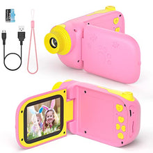 Load image into Gallery viewer, vatenick Kids Camera Children Digital Cameras Kids Gift Video Recorder Shockproof 2.4 inch HD Screen 1080P 32GB TF Card Gifts Toy for 3 to 12 Years Old Boys and Girls (pink)