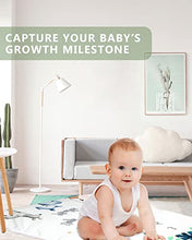Load image into Gallery viewer, Trongle Baby Monthly Milestone Blanket, Premium Fleece Ultra Soft Baby Milestone Mat for Newborn Boy Girl, Baby Age Blanket with 4 Photograph Décor, Unisex Shower Gifts Wrap Set for Xmas (120x100cm)
