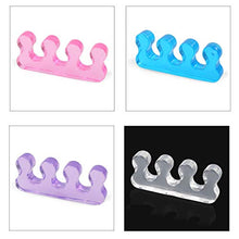 Load image into Gallery viewer, 4 Pairs Gel Toe Stretcher and Toe Separator, Soft Nail Toe Separator Divider Spacer for Pedicure Manicure Nail Art