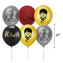 Load image into Gallery viewer, LUOWAN Harry Potter Birthday Decorations, Harry Potter Party Supplies - Happy Birthday Banner, Harry Potter Balloons Cake & Cupcake Toppers, Harry Potter Theme Party Favors Brown