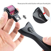 Load image into Gallery viewer, Aufgeld AG600 Titanium Detachable Microneedle Derma Roller with Removable Replaceable Head Skin Care for Face Wrinkles Hair Regrowth Loss Stretch Marks Micro Needles Microneedling Needling Kit 2.0mm