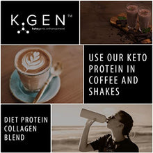 Load image into Gallery viewer, K-GEN™ Keto Collagen Protein Powder Natural Multi Collagen Chocolate Blend, Coconut MCT Vitamin C+B6 | UK Made Advanced Ketosis for Keto & Paleo | Low Carb Free-from: Sugar, Whey & Gluten