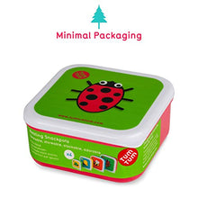 Load image into Gallery viewer, TUM TUM Nesting Snack Pots for Kids, Snack Boxes for Kids, Kids Snack Box Set, BPA Free - Bugs