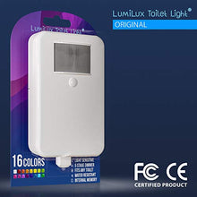 Load image into Gallery viewer, LumiLux Toilet Light with Motion Detection Sensor - 16-Color LED Bathroom Toilet Bowl Light (White)