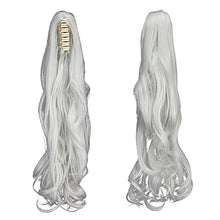 Load image into Gallery viewer, Ponytail Extension 18" Clip in Claw Long Wavy Ponytail Hair Extensions Jaw Pony Tails Clip on Hairpiece for Women