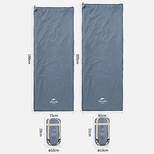 Load image into Gallery viewer, Naturehike Ultralight Cotton Sleeping Bag with Compression Bag Rectangular Warm Sleeping Sack Comfortable and Compact for Camping Hiking Travelling (blue, XL)