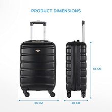 Load image into Gallery viewer, Flight Knight Lightweight 4 Wheel ABS Hard Case Suitcases Cabin Carry On Hand Luggage Approved for Over 100 Airlines Including easyJet, British Airways, RyanAir, Virgin Atlantic, Emirates & Many More