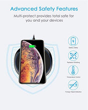 Load image into Gallery viewer, NANAMI Wireless Charger for iPhone and Samsung - Wireless Charging Pad Qi-Certified 10W Max for iPhone 13/12/SE 2/11/Xs/XR/X/8 Plus/8/New Airpods and Galaxy S21/S20/S10/S10+/S10e/S9/S9+/S8/S8 Plus/S7
