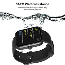 Load image into Gallery viewer, TOZO S2 44mm Smart Watch Alexa Built-in Fitness Tracker with Heart Rate and Blood Oxygen Monitor,Sleep Monitor 5ATM Waterproof HD Touchscreen for Men Women Compatible with iPhone&Android Black