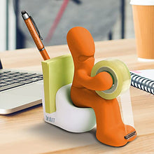Load image into Gallery viewer, The Butt' Office Supply Station Tape Dispenser - Cute and Fun Desk Accessory for Office, Home or School - Novelty Desk Tidy Brings a Smile to Your Face - Ideal Gift (Orange)