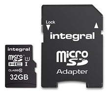 Load image into Gallery viewer, Integral 32 GB microSDHC Class 10 Memory Card for Smartphones and Tablets, Up to 90 MB/s, U1 Rating