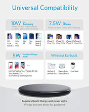 Load image into Gallery viewer, Anker Wireless Charger, PowerWave Pad Qi-Certified 10W Max for iPhone 12, 12 Mini, 12 Pro Max, SE 2020, 11, 11 Pro, AirPods, Galaxy S20 (No AC Adapter, Not Compatible with MagSafe Magnetic Charging)