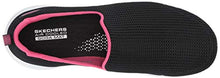 Load image into Gallery viewer, Skechers Women's Go Walk Joy-Centerpiece Slip On Trainers, Black (Black Hot Pink BKHP), 6 UK