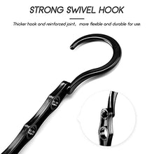 Load image into Gallery viewer, HOUSE DAY 10Pcs Space Saving Hangers, Clothes Organiser for Wardrobe, Clothes Hangers Space Savers, Magic Hangers, Space Makers - Black