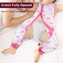 Load image into Gallery viewer, FLYISH DIRECT Baby Sleeping Bag 1 TOG, Toddler Sleeping Bag with Feet, Baby Sleep Sack, Super Soft Fleece Sleeping Bag for Baby, 18-24 months, Pink Bowknot