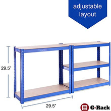 Load image into Gallery viewer, Garage Shelving Units: 180cm x 90cm x 40cm | Heavy Duty Racking Shelves for Storage - 1 Bay, Blue 5 Tier (175KG Per Shelf), 875KG Capacity | For Workshop, Shed, Office | 5 Year Warranty