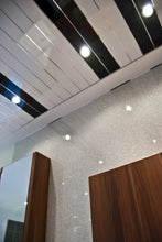 Load image into Gallery viewer, Bathroom Cladding 5mm WALL PANEL & CEILING PANEL WHITE WITH 2 SILVER STRIP ATTACHED Tongue and Grooved Ideal for your bath/shower walls going over tiles and on your ceiling 100% waterproof