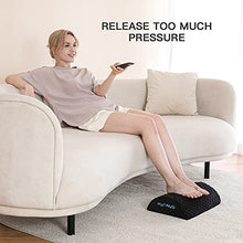Load image into Gallery viewer, HUANUO Ergonomic Desk Foot Rest, Footrest Under Desk with Velvet & Mesh Covers, Suitable for Travel in Home Office (Cushion)