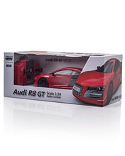 Load image into Gallery viewer, CMJ RC Cars AUDI R8 GT, Officially Licensed Remote Control Car with Working Lights, Radio Controlled RC Car Boys Girls Toys 1:24 scale, 2.4Ghz Race 10+ Cars Together (Red)