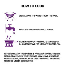 Load image into Gallery viewer, Eat Water Slim Noodles, Fettucine, Penne, Spaghetti & Rice 270g Organic (3 of Each) - Gluten Free Konjac Flour Keto Paleo DIet - Low Carb Zero Calorie Fat Free Ready To Eat Meal