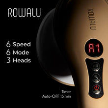 Load image into Gallery viewer, ROWALU SLIM-500 | Body Massager for Back, Shoulder, Neck and Leg | Cellulite Remover | Lymphatic Drainage Massager | Muscle and Sciatica Pain Relief with Natural Exfoliating Sponge for Free