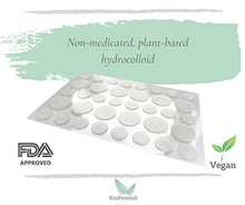 Load image into Gallery viewer, EcoFeminii Targeted Spot & Blemish Repair Acne Sticker Patches-108 Count/3 Sheets-Absorbing Hydrocolloid Dots-Effective on Oily & Combination Skin-Transparent Remedy for Pimples & Whiteheads
