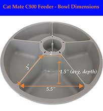 Load image into Gallery viewer, Cat Mate C500 Automatic Pet Feeder | Cat or Small Dog Bowl with Digital Timer | For Wet or Dry Pet Food, 5 Meal Carousel, up to 330g in Each
