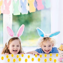 Load image into Gallery viewer, TUPARKA 46Pcs Mini Easter Chicks Yellow Easter Chenille Chicks Cute Fully Easter Chicks Baby Chicks for Easter Party, Easter Egg Bonnet Decoration, Easter Egg Hunt