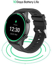 Load image into Gallery viewer, Deeprio Smart Watch 1.2" AMOLED Always-on Display 3ATM Waterproof 14 Sports for Men Women Android Phones iOS Compatible iPhone Samsung Heart Rate Blood Oxygen Monitor Smartwatch Fitness Tracker Black
