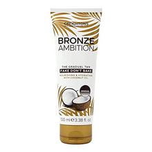 Load image into Gallery viewer, Bronze Ambition The Gradual Tan Fake Don't Bake (100ml) - Gradual Tanning Formula Blended with Coconut Oil to Create a Natural, Long Lasting & Streak-Free Tan. With a Tropical Coconut Fragrance