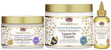 Load image into Gallery viewer, African Pride Moisture Miracle Curling Cream, Leave-In Cream & 5 Essential Oils Combo