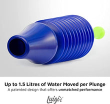 Load image into Gallery viewer, Luigi's - The World's Best Toilet Plunger | The Big, Blue & Green Unblocking Machine | Heavy Duty Unblocker with Unique Bellows Design | Clears & Unblocks All Toilets