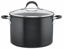 Load image into Gallery viewer, Circulon 83795 - Momentum - Hard Anodised Stock Pot With Lid - Total Non Stick - Induction Suitable - 24 cm, Black
