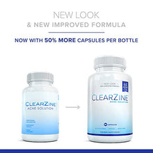 Load image into Gallery viewer, ClearZine Acne Solution - The Best Natural Acne Pills for Rapid Acne Treatment and Radiant Skin | Reduce Skin Redness and Prevent Breakouts for Clear Skin, 90 Capsules
