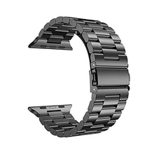 Load image into Gallery viewer, ARTCHE 45mm 44mm 42mm Watch Strap for Apple Watch, Compatible with iwatch Strap Series 7/6/SE/5/4/3/2/1, Stainless Steel Replacement Sport Band Metal Adjustable Wristband Belt, Black